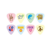 Медіатори в наборі D'Andrea PL-TH Peace & Love Thin/72 шт
