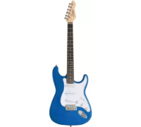 Flipkart SmartBuy JRZ-ST01 BW Solid Body Electric Guitar (Blue, White)