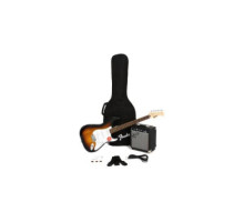 SQUIER by FENDER STRATOCASTER PACK LR BROWN SUNBURST GIG BAG 10G - 230V EU Гітарний набір